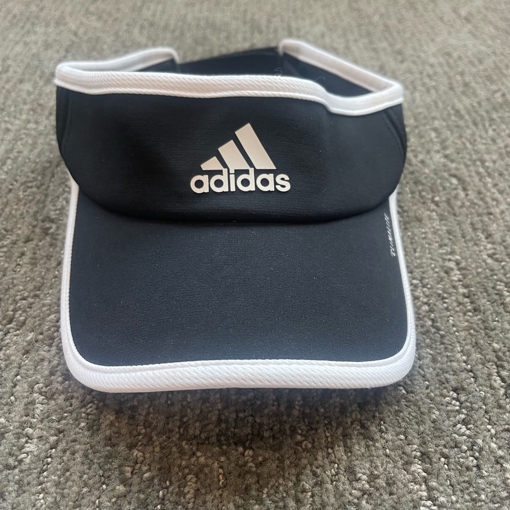 Black adidas visor cap